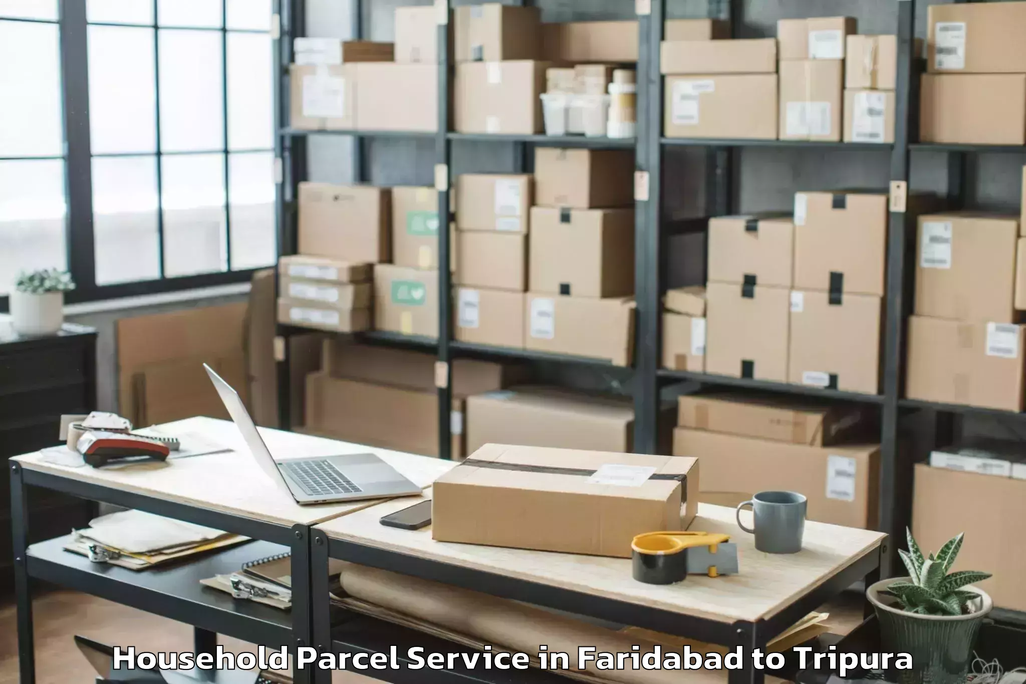 Efficient Faridabad to Kailashahar Airport Ixh Household Parcel